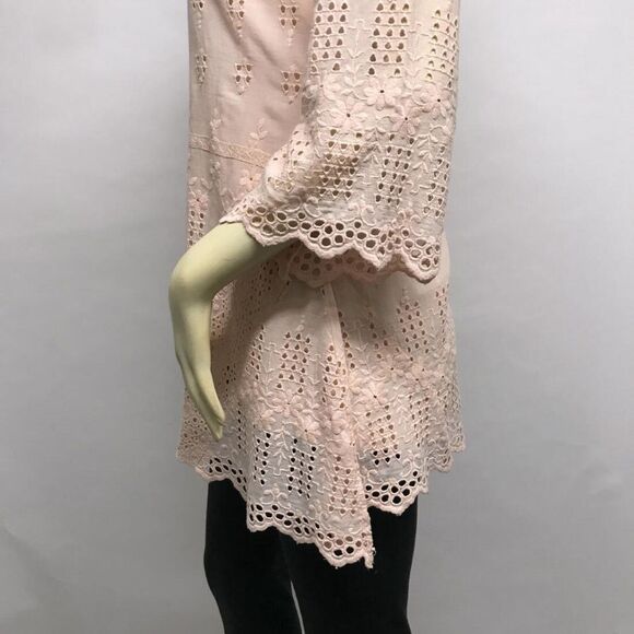 SUNDANCE CATALOG Embroidered Eyelet Tunic &Slip XS - Picture 3 of 8